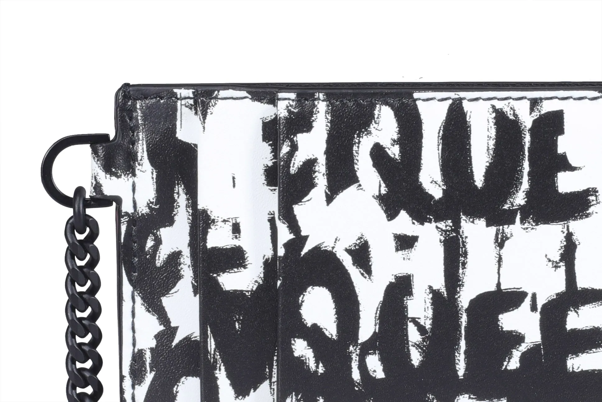 Alexander McQueen Graffiti Logo Print Card Holder