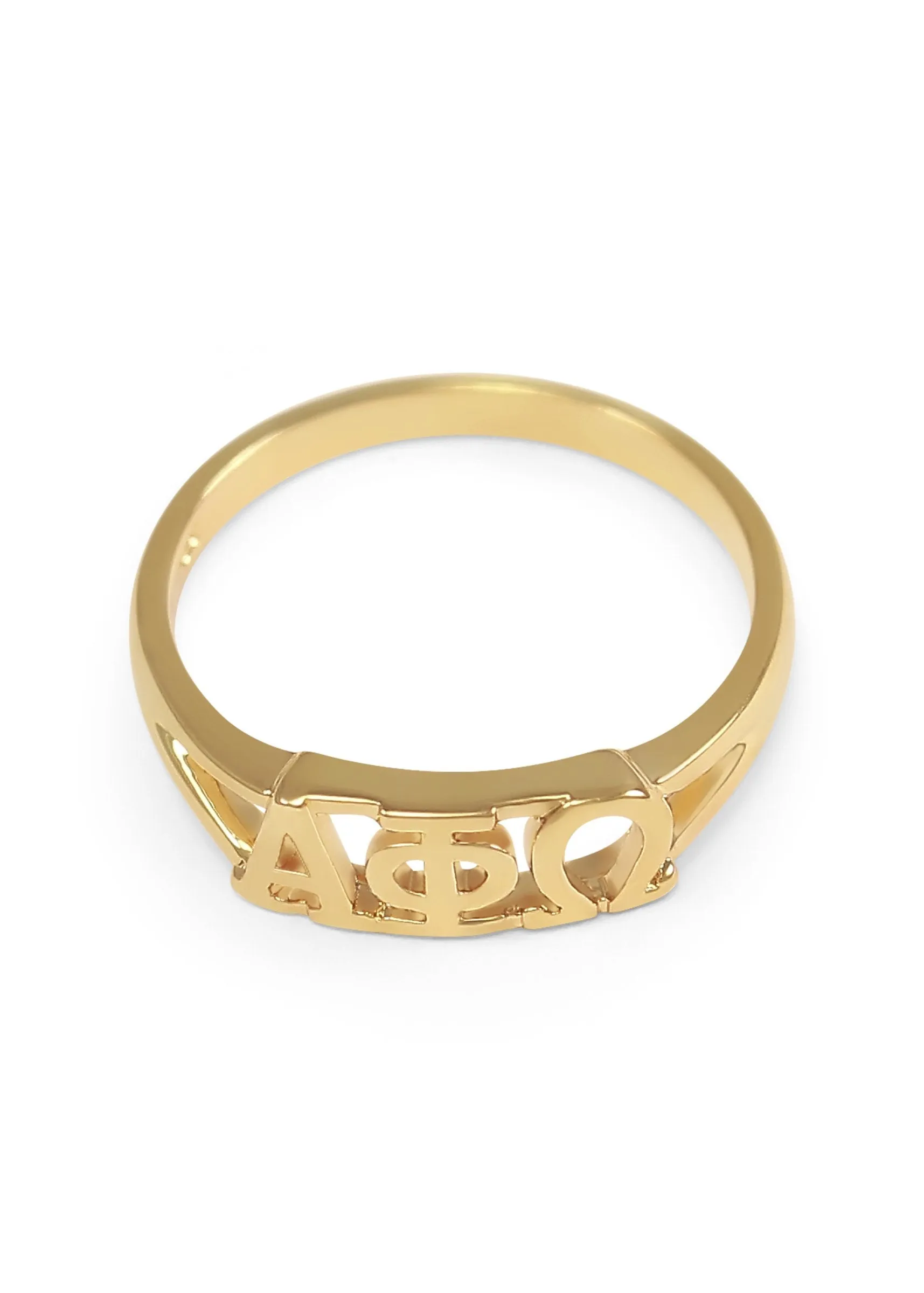 Alpha Phi Omega Sunshine Gold Ring