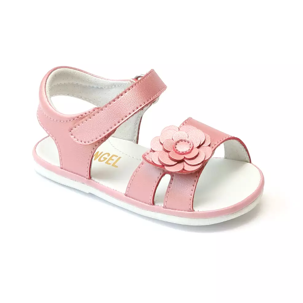 Angel Baby Girls Flower Toe Strap Sandals