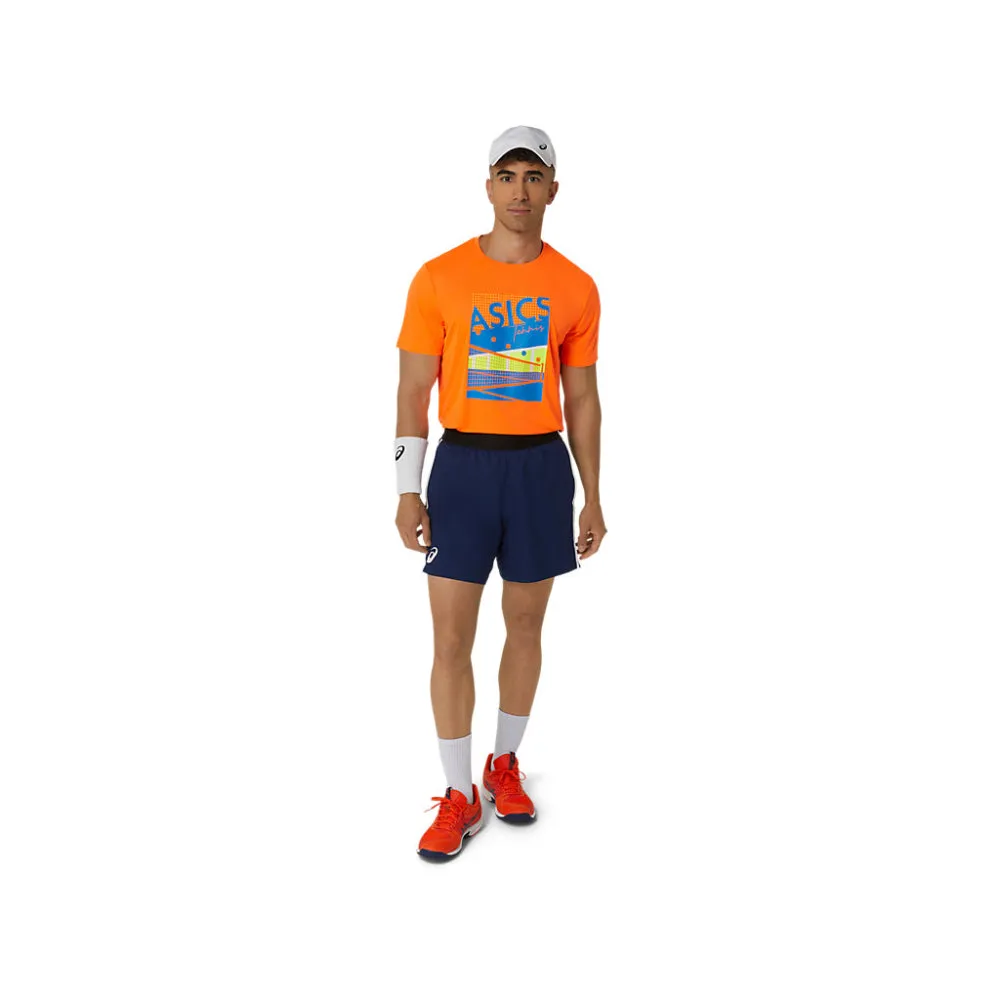 ASICS Men's GS Graphic Top (Shocking Orange)