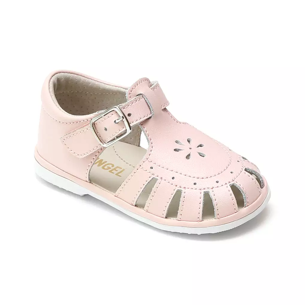 Baby Shelby Caged Leather Sandals