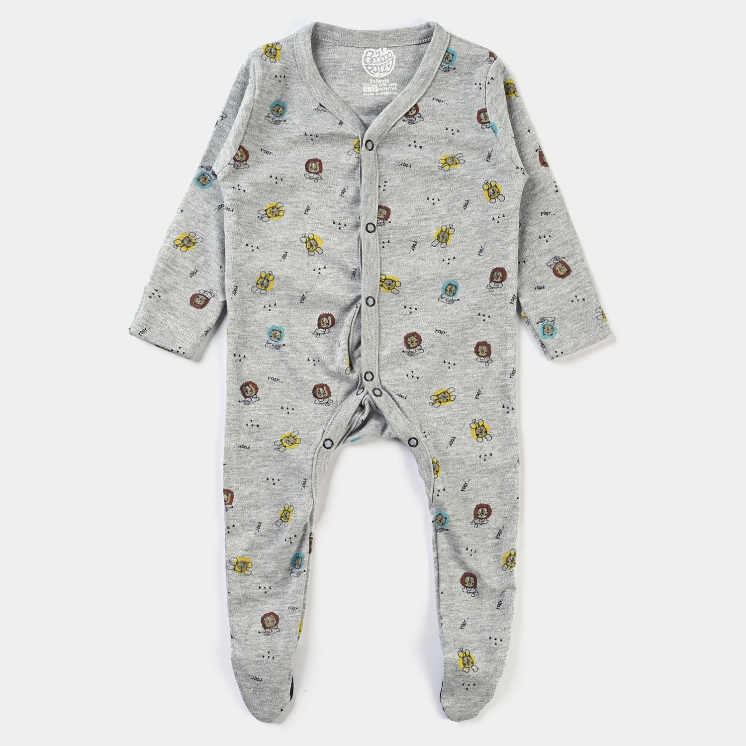 Baby unisex romper pack of 3 lion