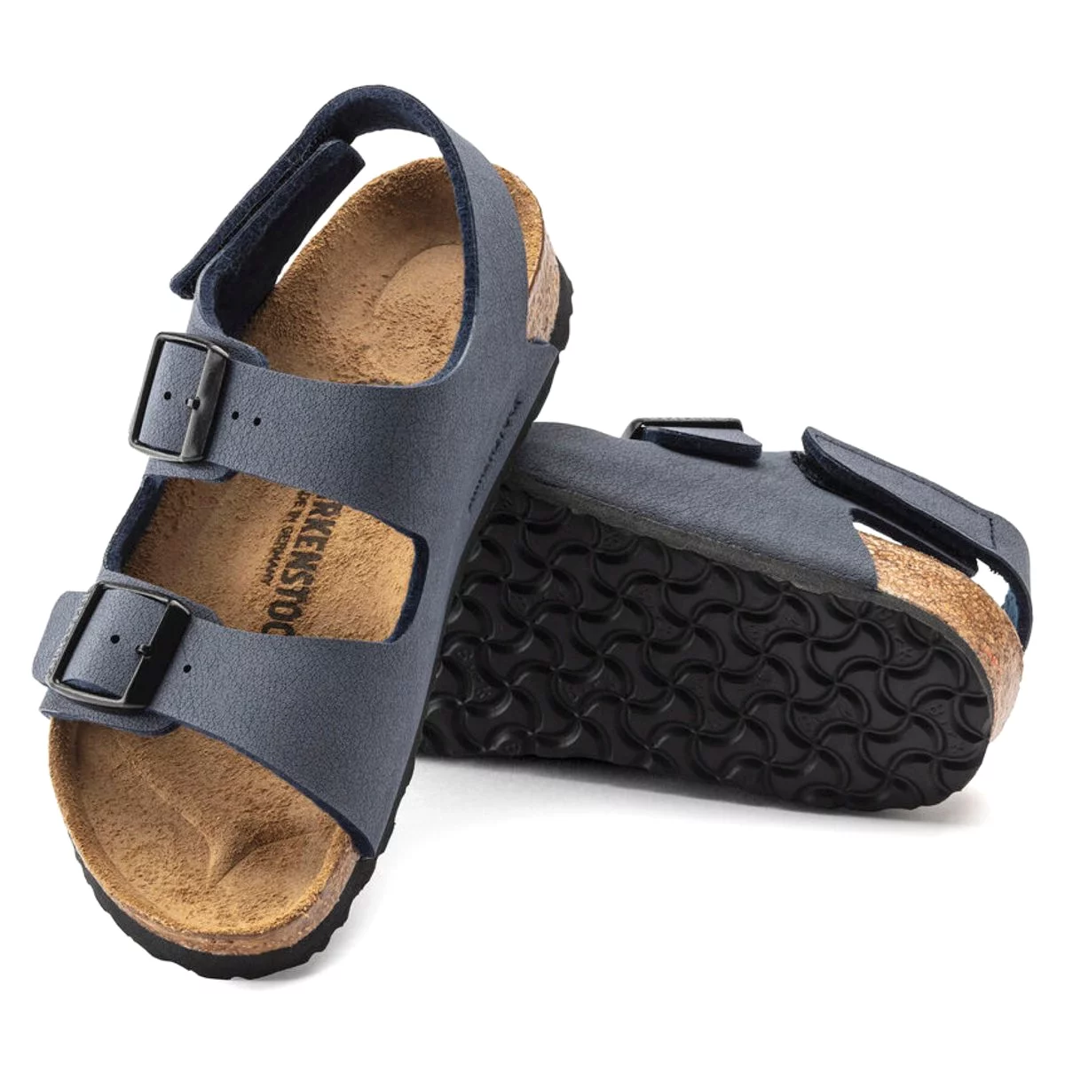 Birkenstock Boy's Milano Navy Canvas H&L