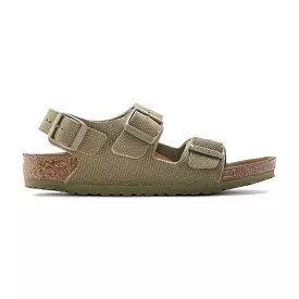 Birkenstock Boy's Milano Vegan Khaki Canvas