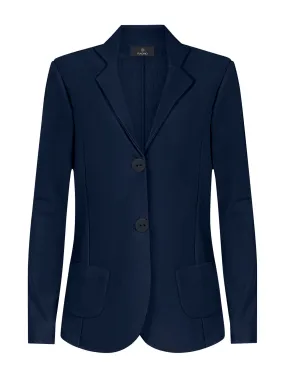 Blazer in Eco Techno Fleece - Bleu