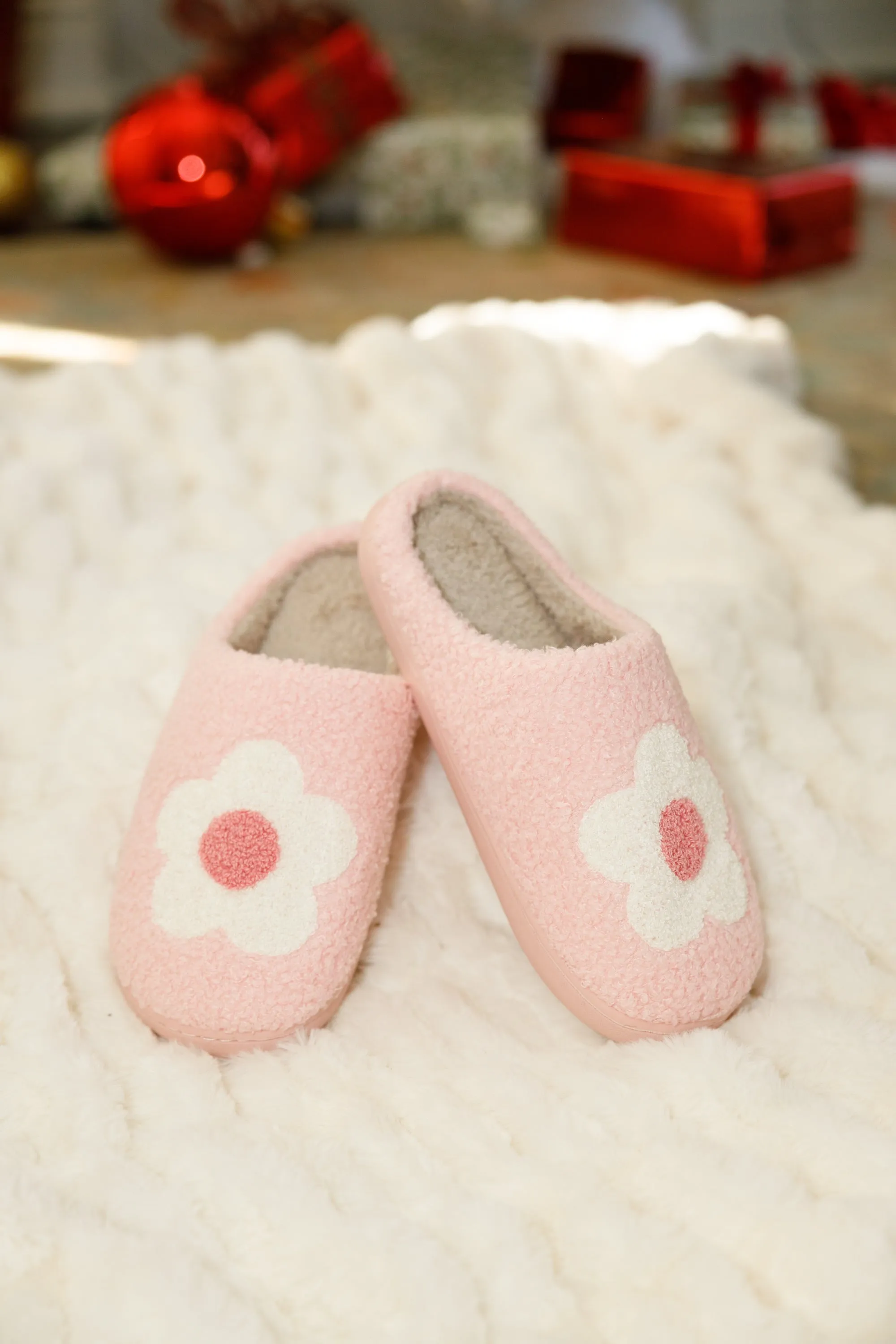 Blush and Bashful Slippers, Pink