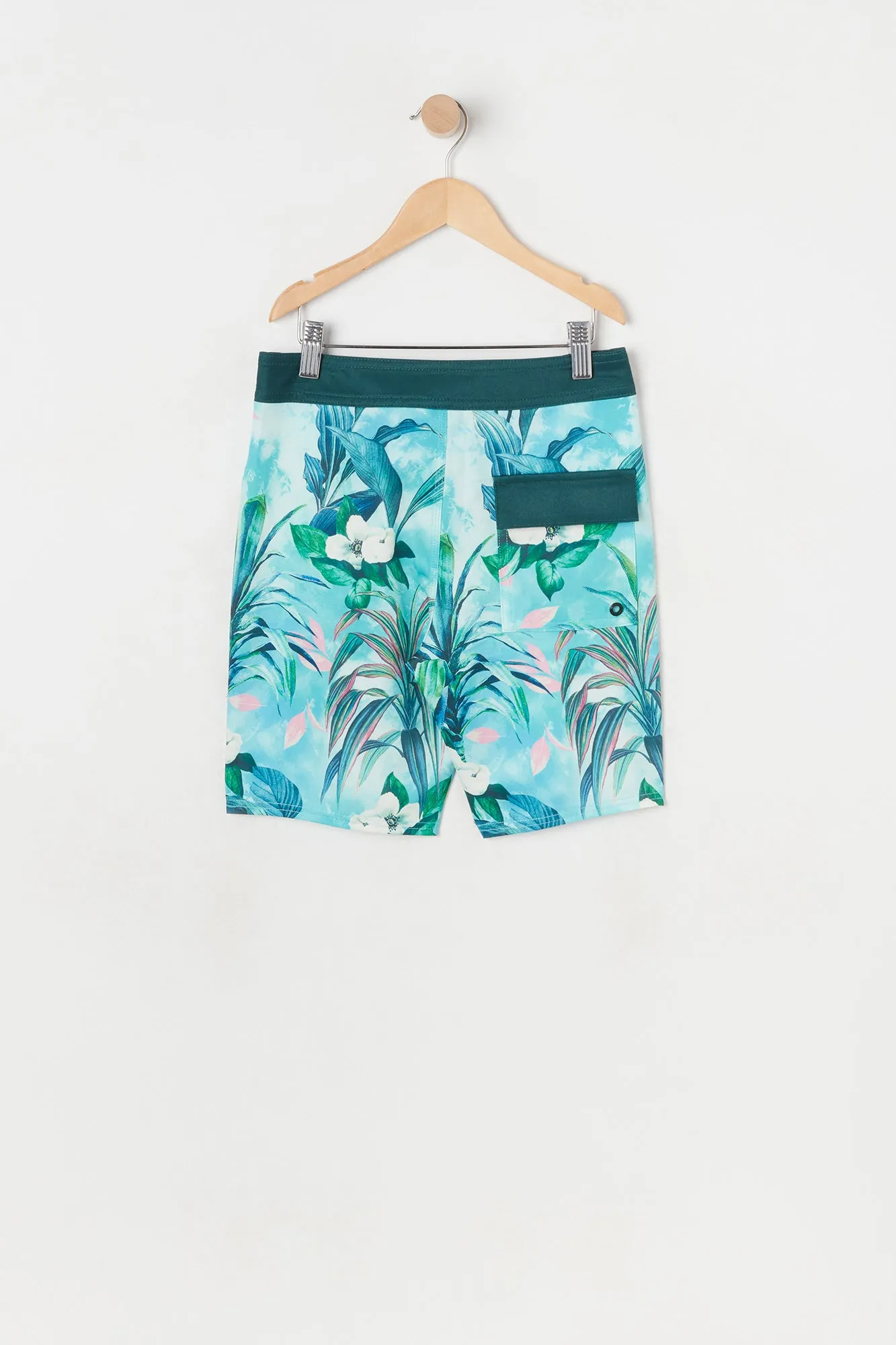 Boys Tropical Print Board Short