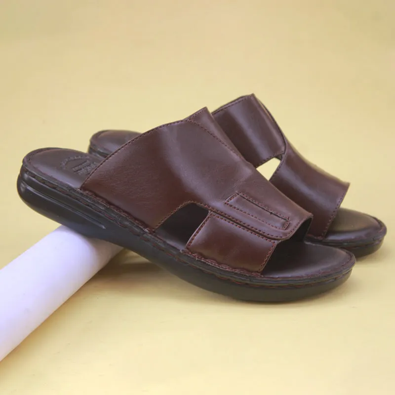 Brown medicated slippers