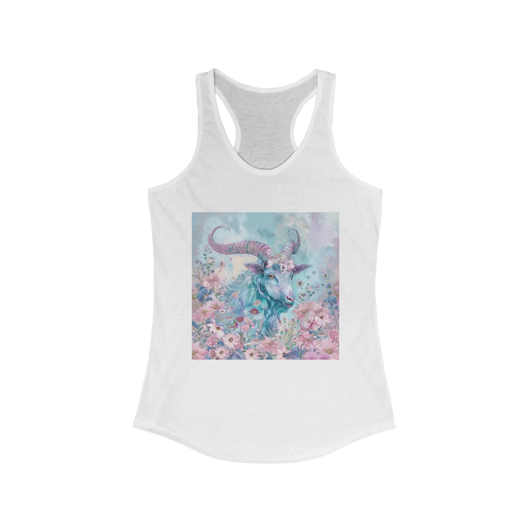 Capricorn zodiac Women's Ideal Racerback Tank