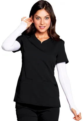 Code Happy Plus Size Scrub Top BLACK