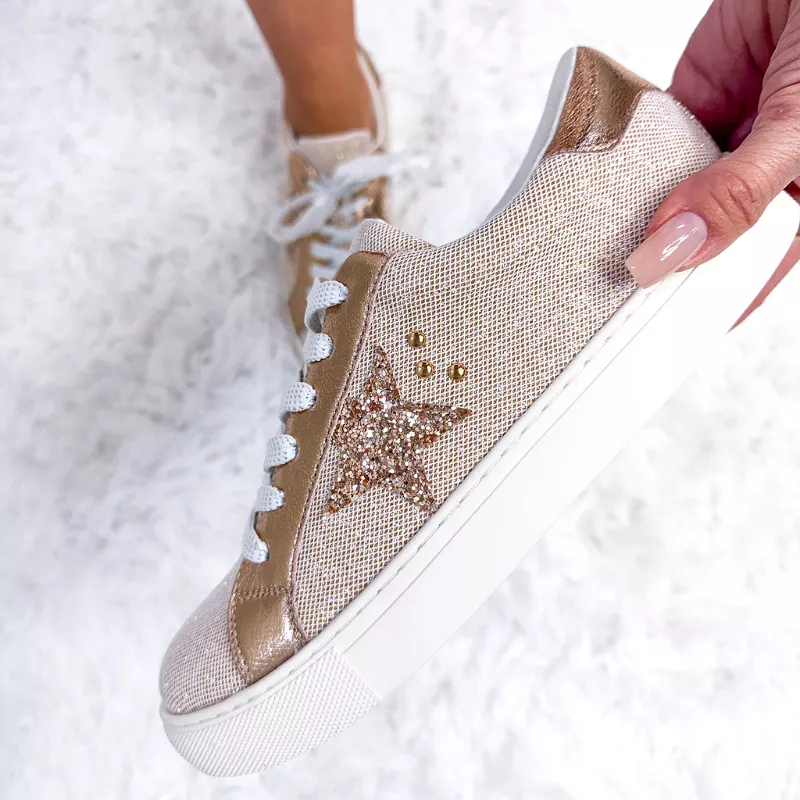 Corky's Rose Gold Shimmer Supernova Sneaker