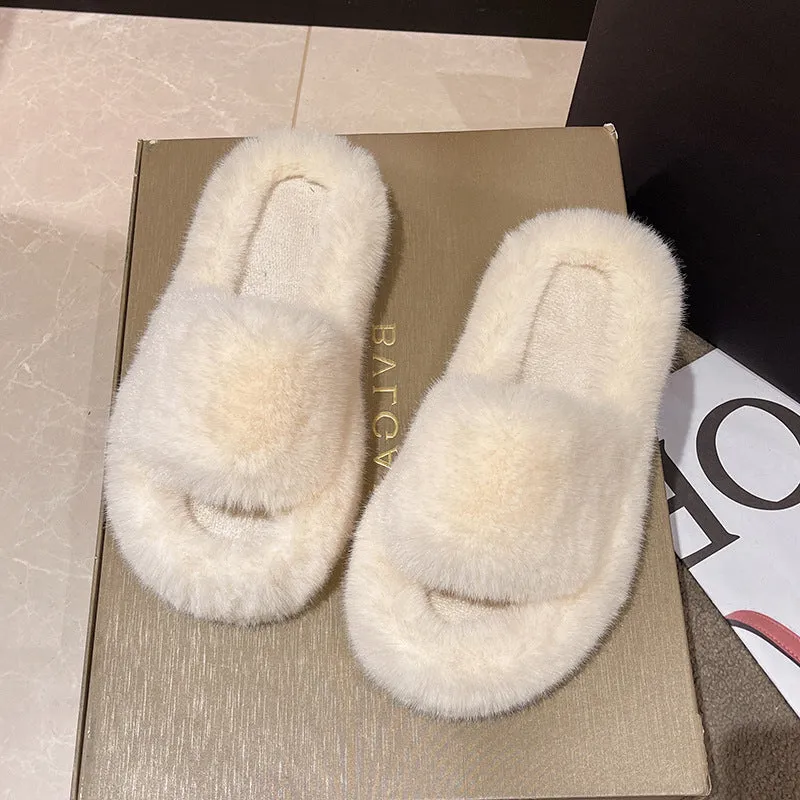 Cute Fluffy Home Slippers - Kimi