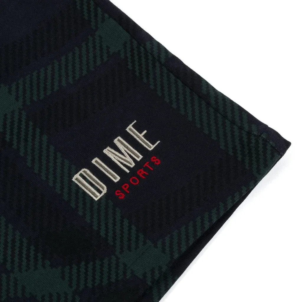 Dime MTL Plaid Fleece Shorts Navy