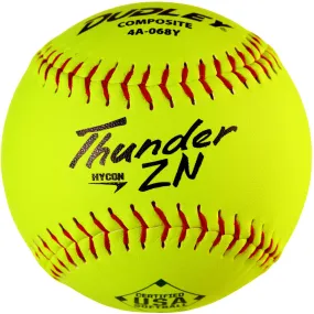 Dudley USA/ASA Thunder ZN Hycon 12 52/300 Composite Slowpitch Softballs: 4A068Y