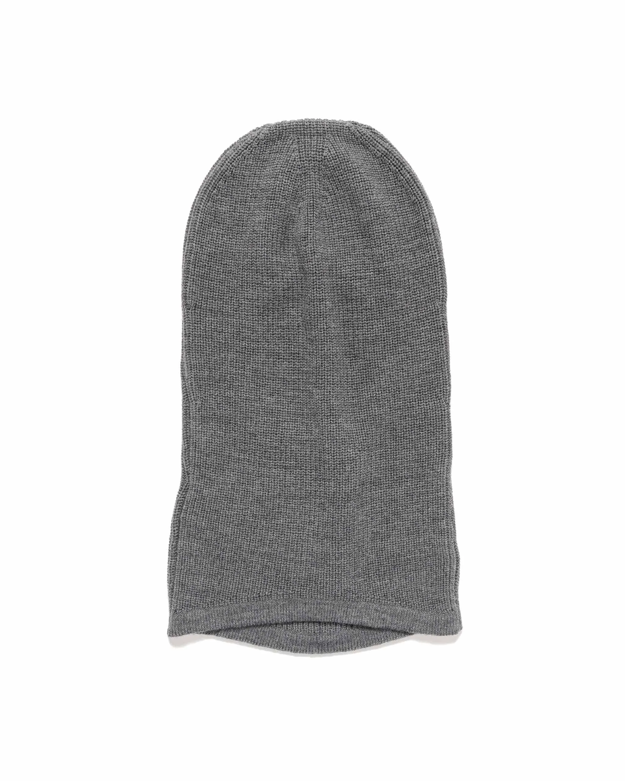 English Coast Wool Balaclava Melange Dark Grey