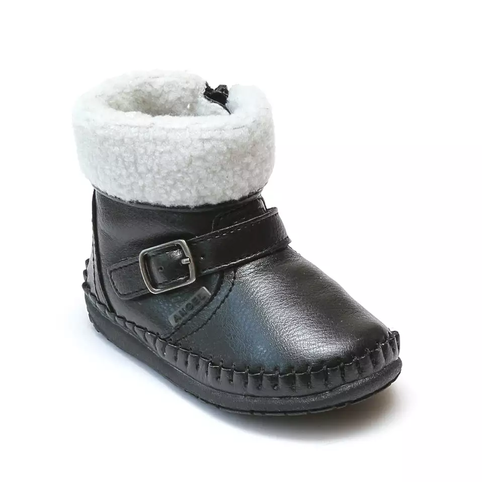 FINAL SALE - Angel Baby Girls Fleece Lined Ankle Boot