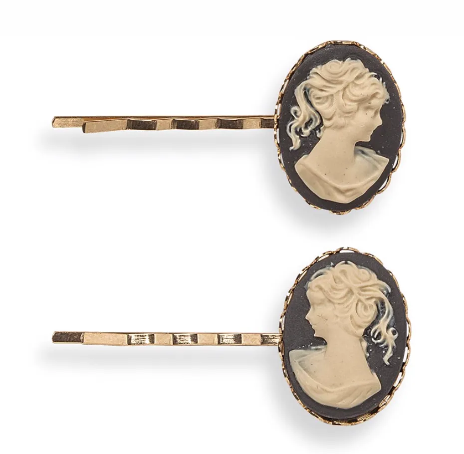 Giulia Cameo Bobby Pins Luxury Hair Accessories | Millo