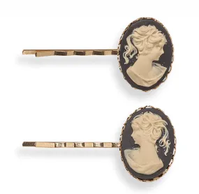 Giulia Cameo Bobby Pins Luxury Hair Accessories | Millo