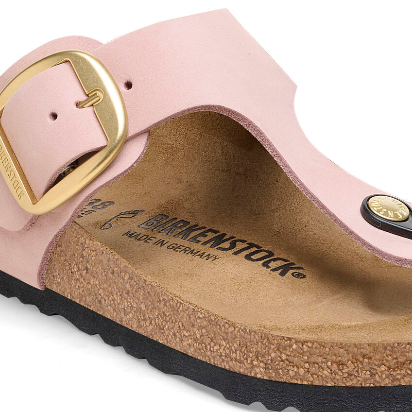 Gizeh Big Buckle - Soft Pink Nubuck||Gizeh grosses boucles - Nubuck rose ple