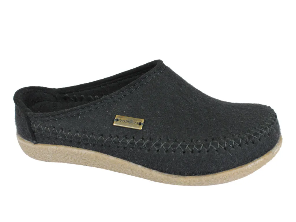 Haflinger Slippers Blizzard Credo Black