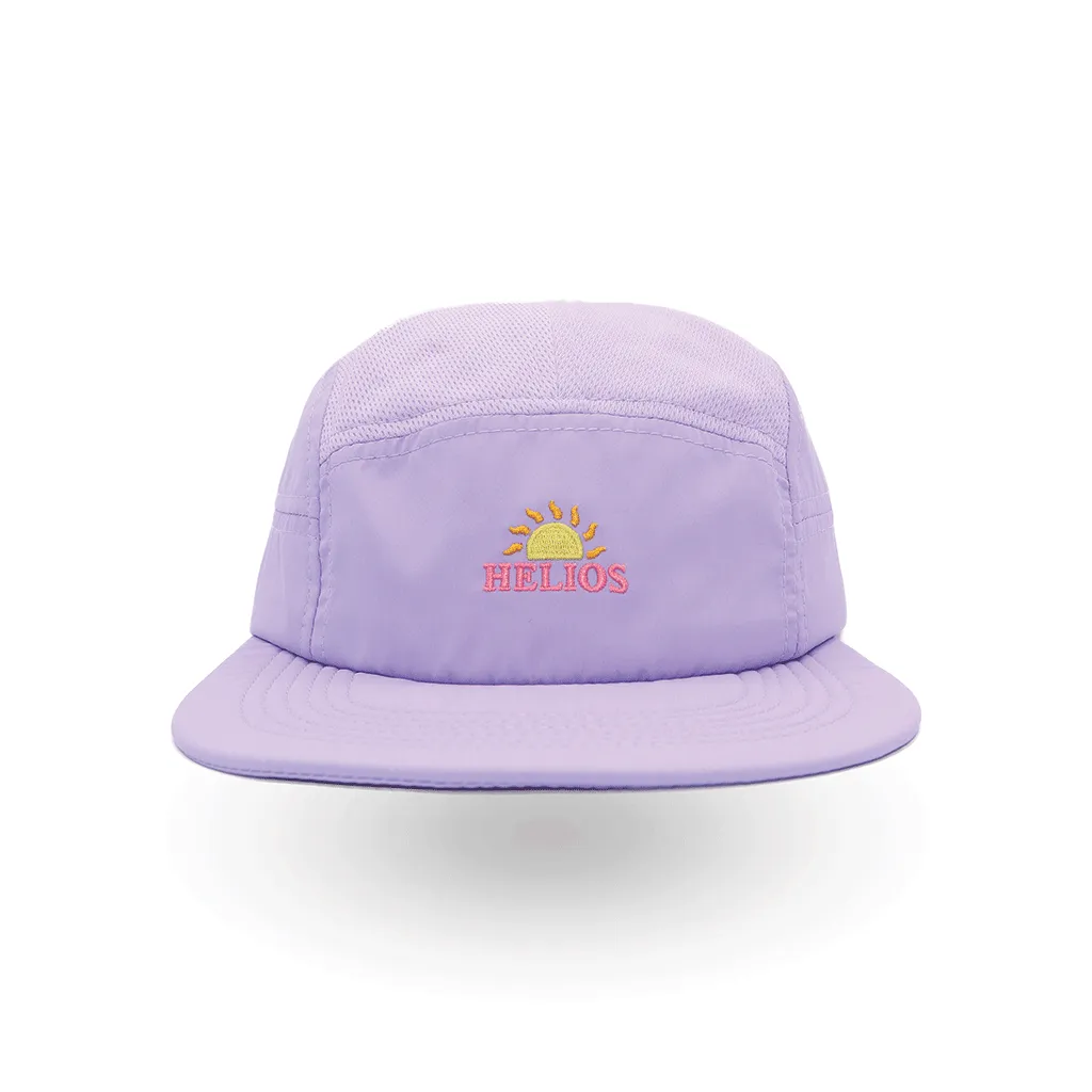 Helios Headwear Ultralight 7 Panel Soft Brim Cap - Lavender