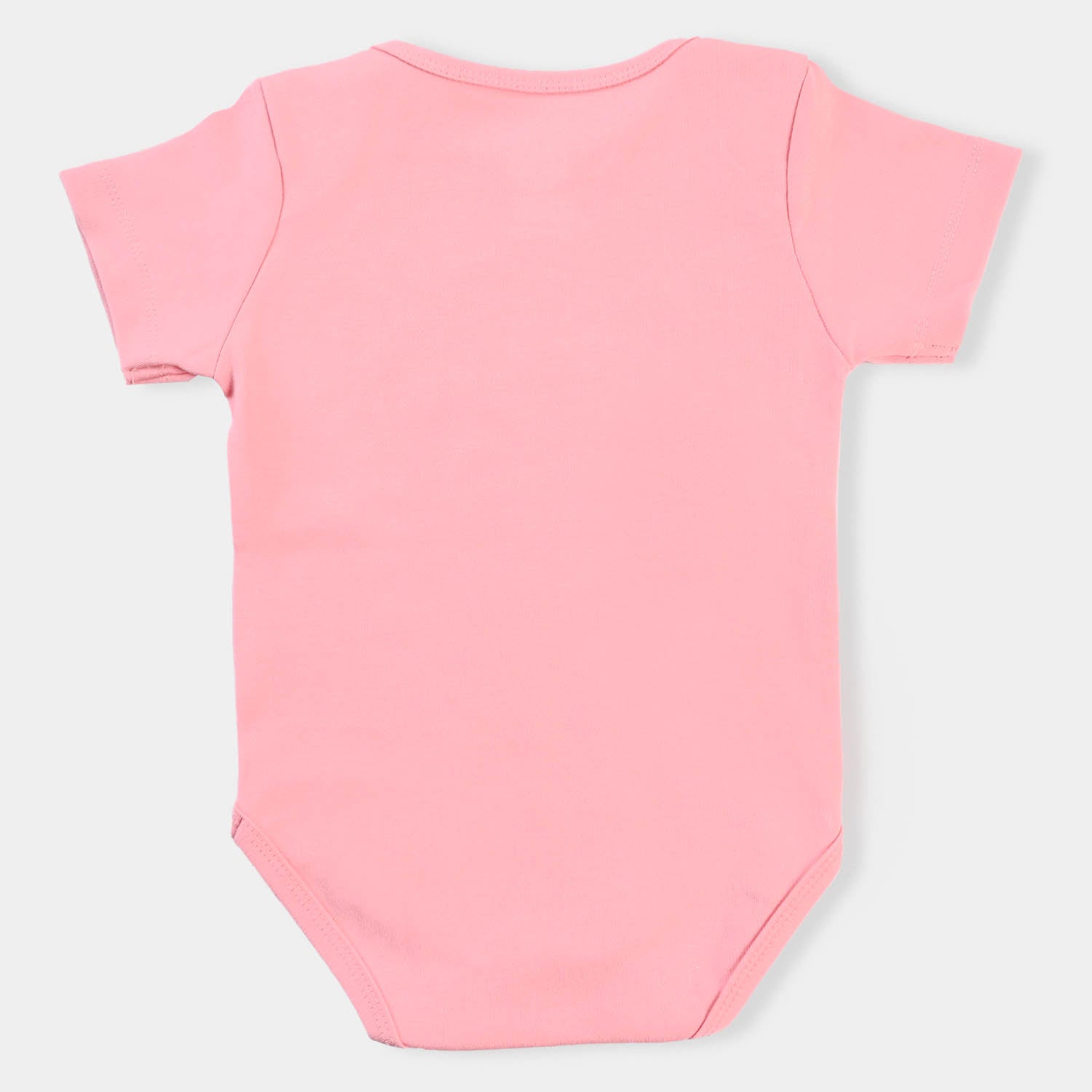 Infant Unisex Basic Romper Full Of Smile-Candy Pink