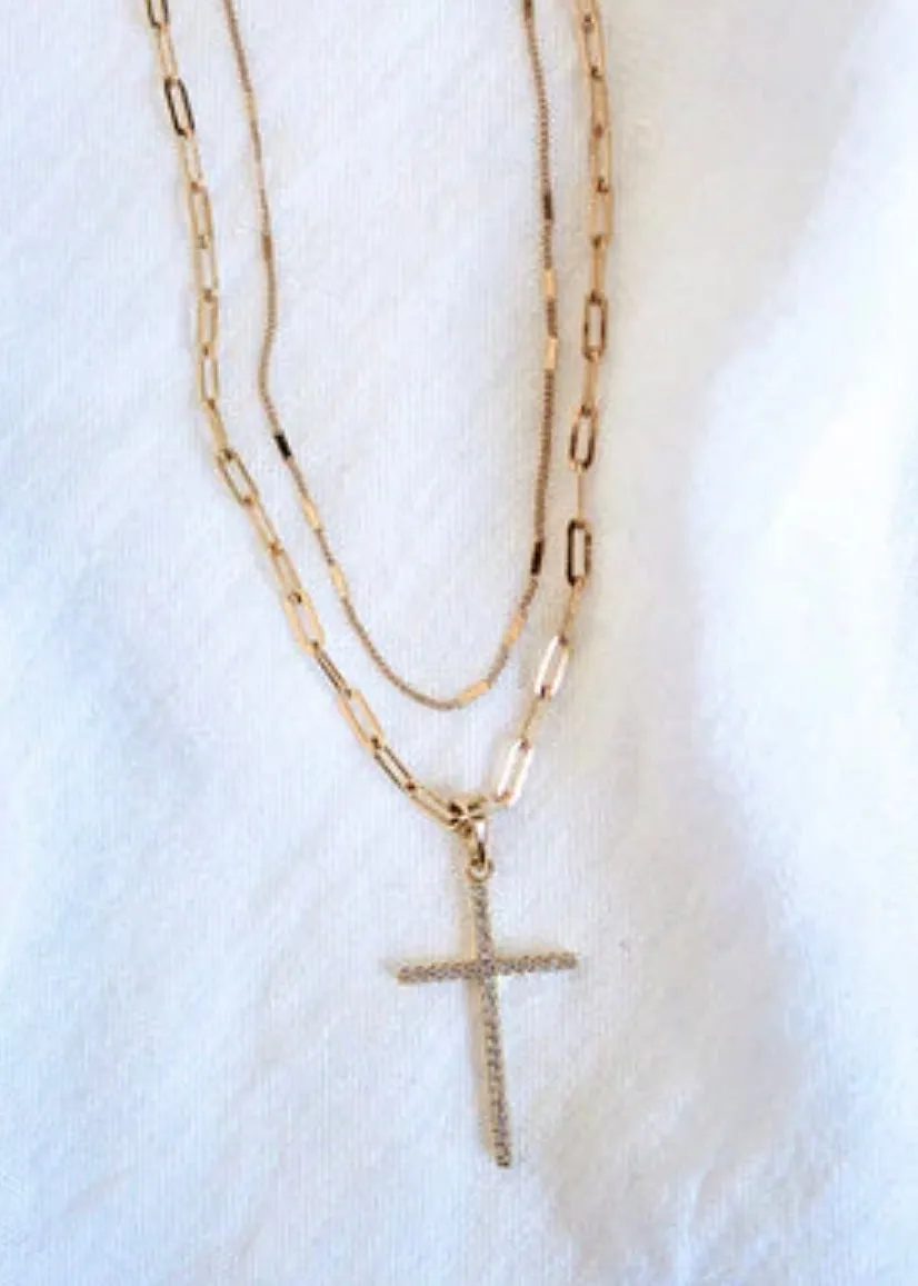 Kinsey Design Lottie Cross Necklace