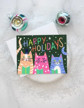 Kitty Carols Card - Box of 8