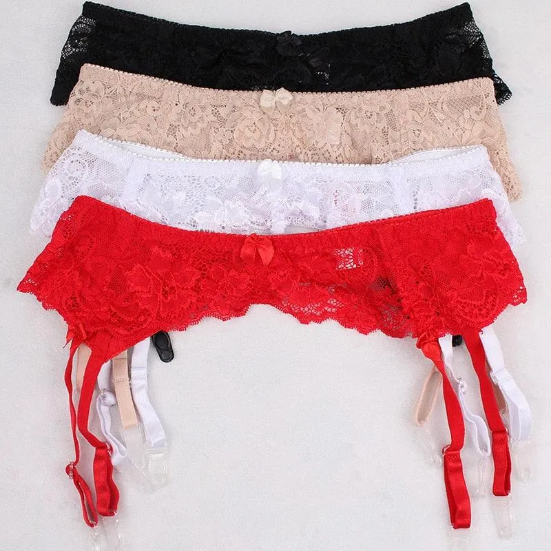 Lace Garter Suspenders Transparent Underwear Adjustable