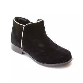 L'Amour Girls Velvet Ankle Boots