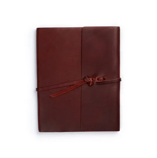 Leather Writers Log with Lined Paper - Available in Multiple Colors