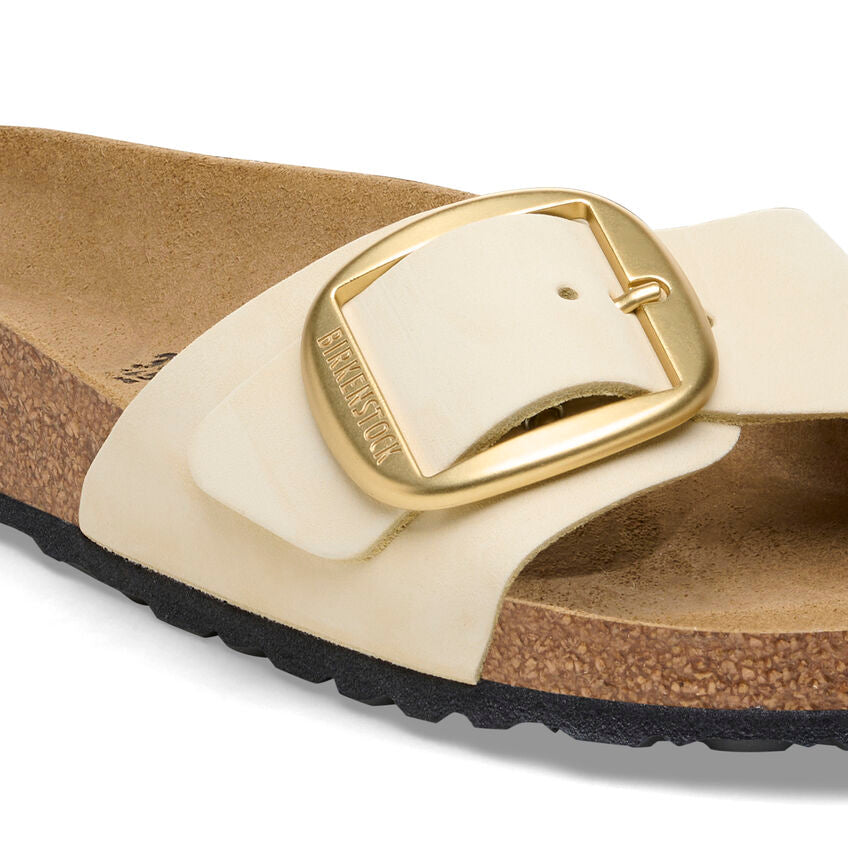 Madrid Big Buckle - Ecru Nubuck||Madrid Grosses Boucles - Nubuck écru