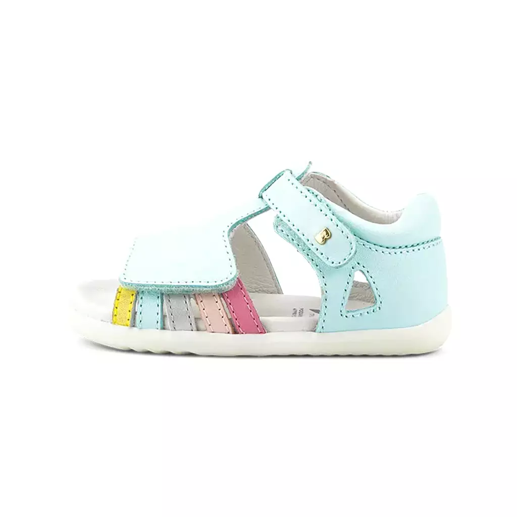 Mist and Dusk Pearl Rainbow Mirror Sandals Step Up