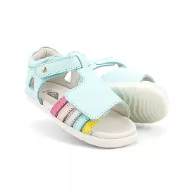 Mist and Dusk Pearl Rainbow Mirror Sandals Step Up