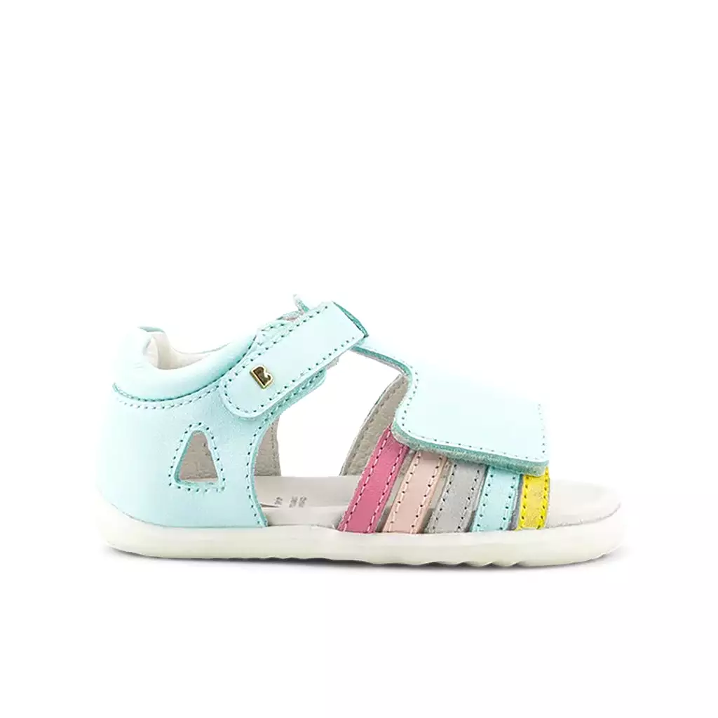 Mist and Dusk Pearl Rainbow Mirror Sandals Step Up