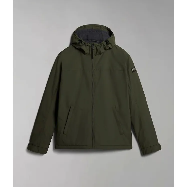 Napapijri NP0A4GJH Shelter Winter Giacca Uomo Con Cappuccio Verde Militare