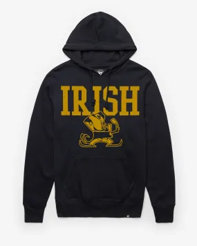 NOTRE DAME FIGHTING IRISH VINTAGE STRAIGHT BLOCK HEADLINE HOOD