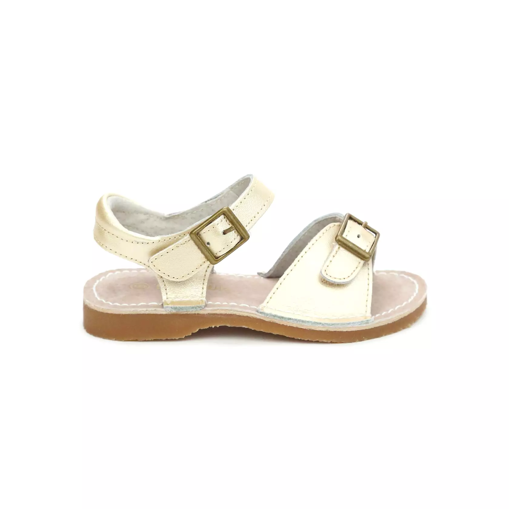 Olivia Leather Buckle Open Toe Sandal