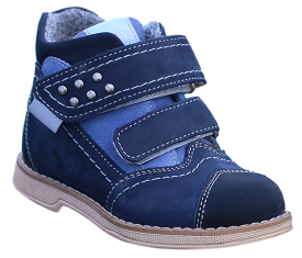 Orthopedic Boots TW-406-3 Autumn Winter Outdoor Shoes Two Fasteners Baby Toddler Kids Boys Girls