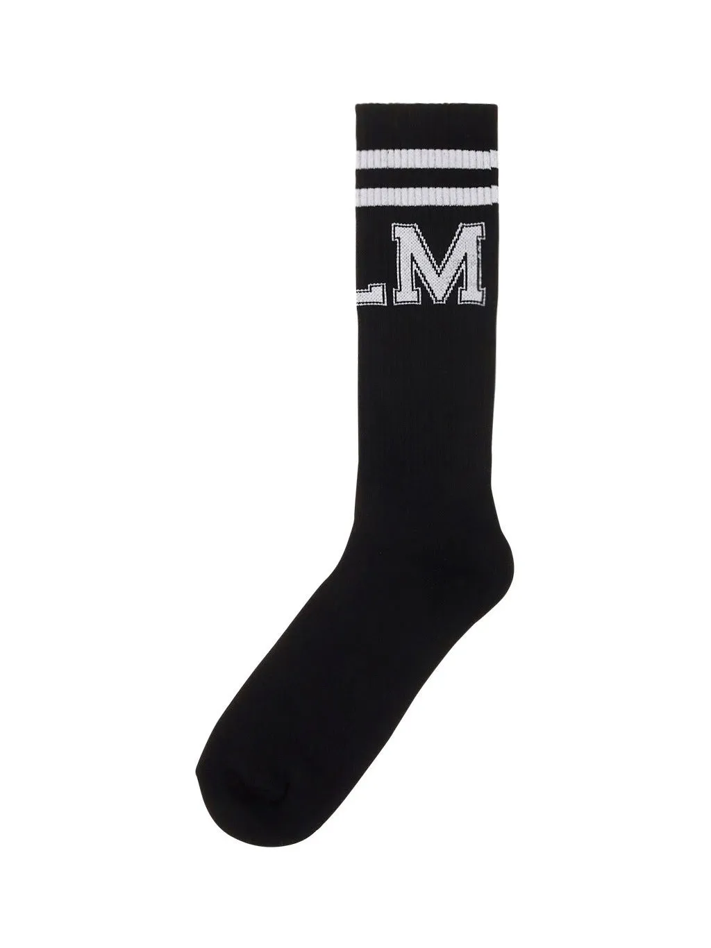 Palm Angels Logo Intarsia Knit Socks