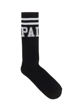 Palm Angels Logo Intarsia Knit Socks