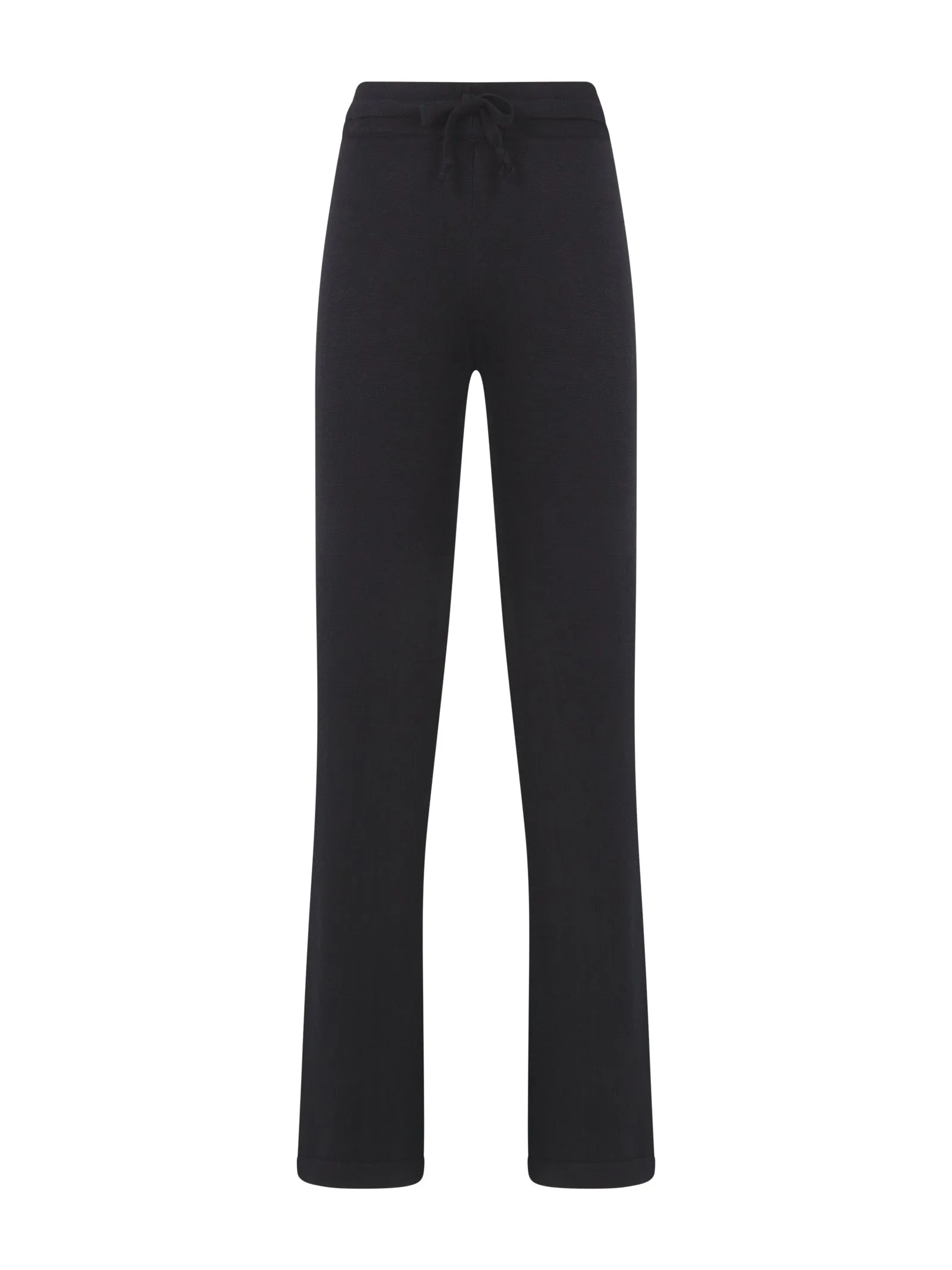 Pantalone a palazzo in tessuto Winter Basic - Nero