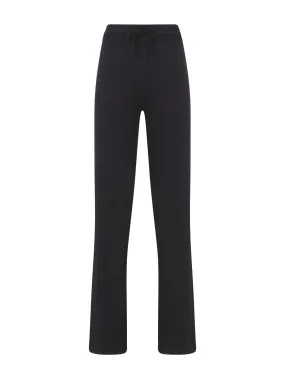 Pantalone a palazzo in tessuto Winter Basic - Nero