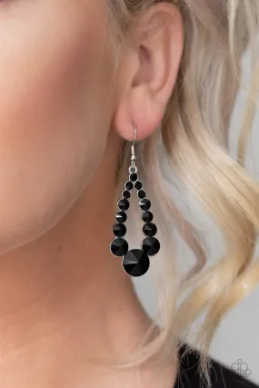 Paparazzi Accessories - Here GLOWS Nothing! - Black Earrings