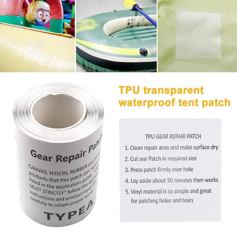 Patch transparent de réparation pour tente en TPU Gear repair - patch