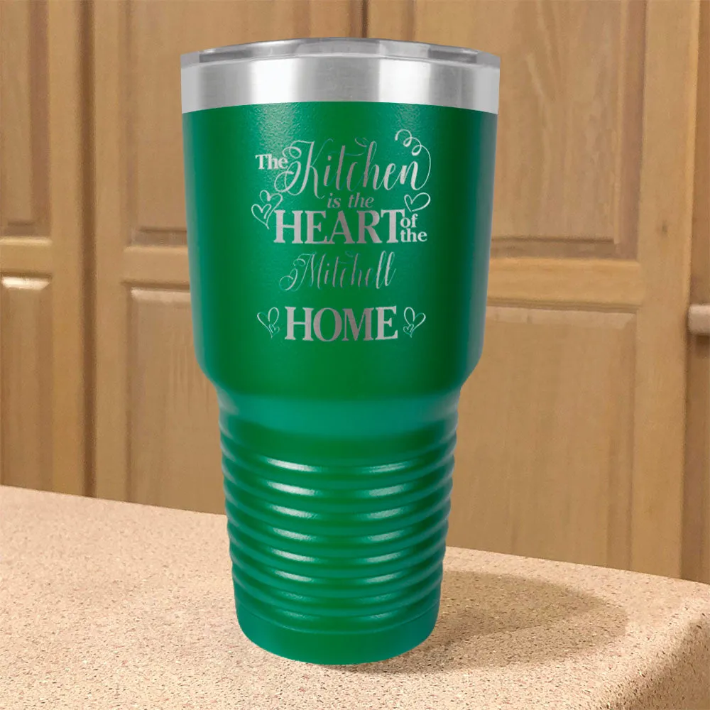 Personalized Stainless Steel Tumbler Kitchen Heart Of Home Couple