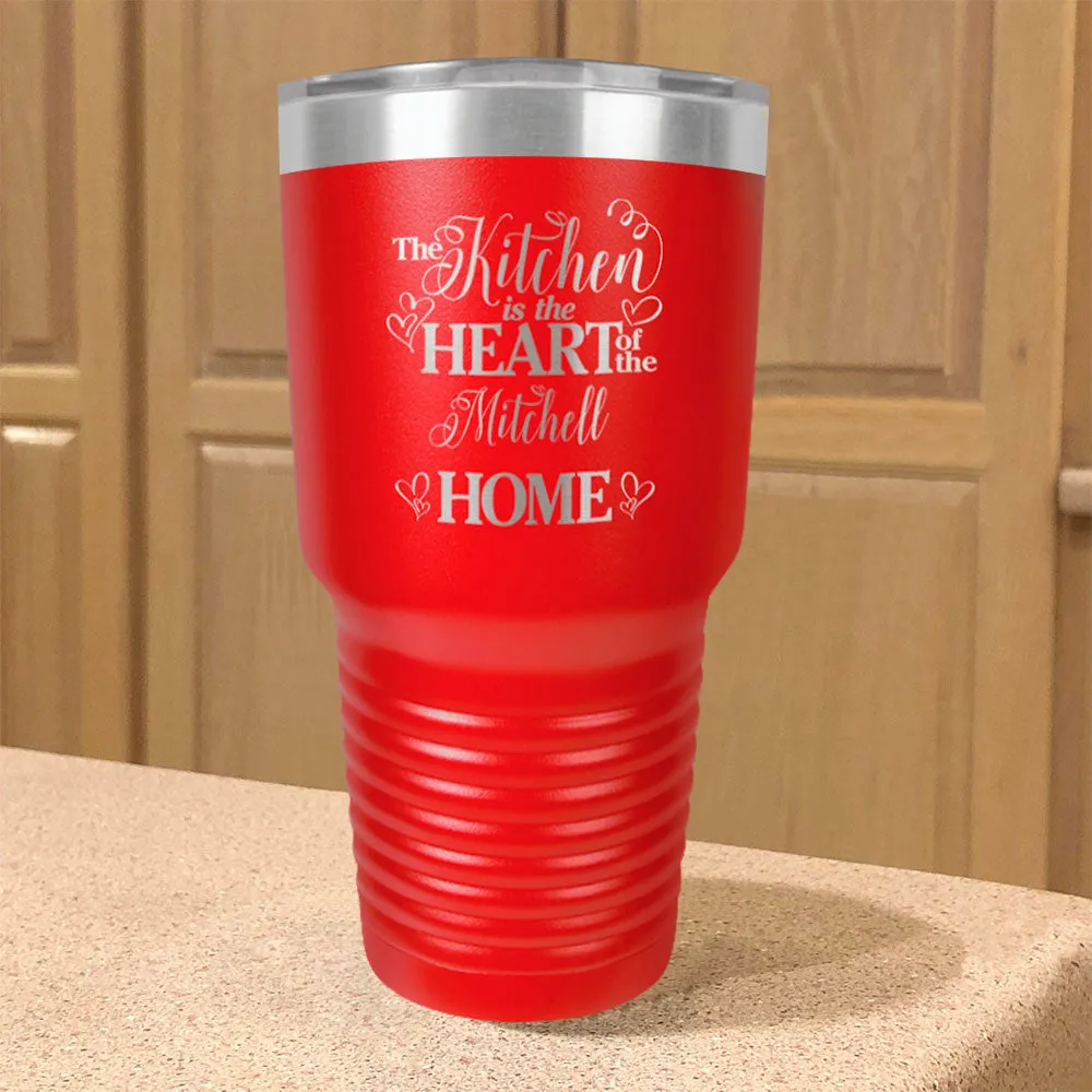 Personalized Stainless Steel Tumbler Kitchen Heart Of Home Couple