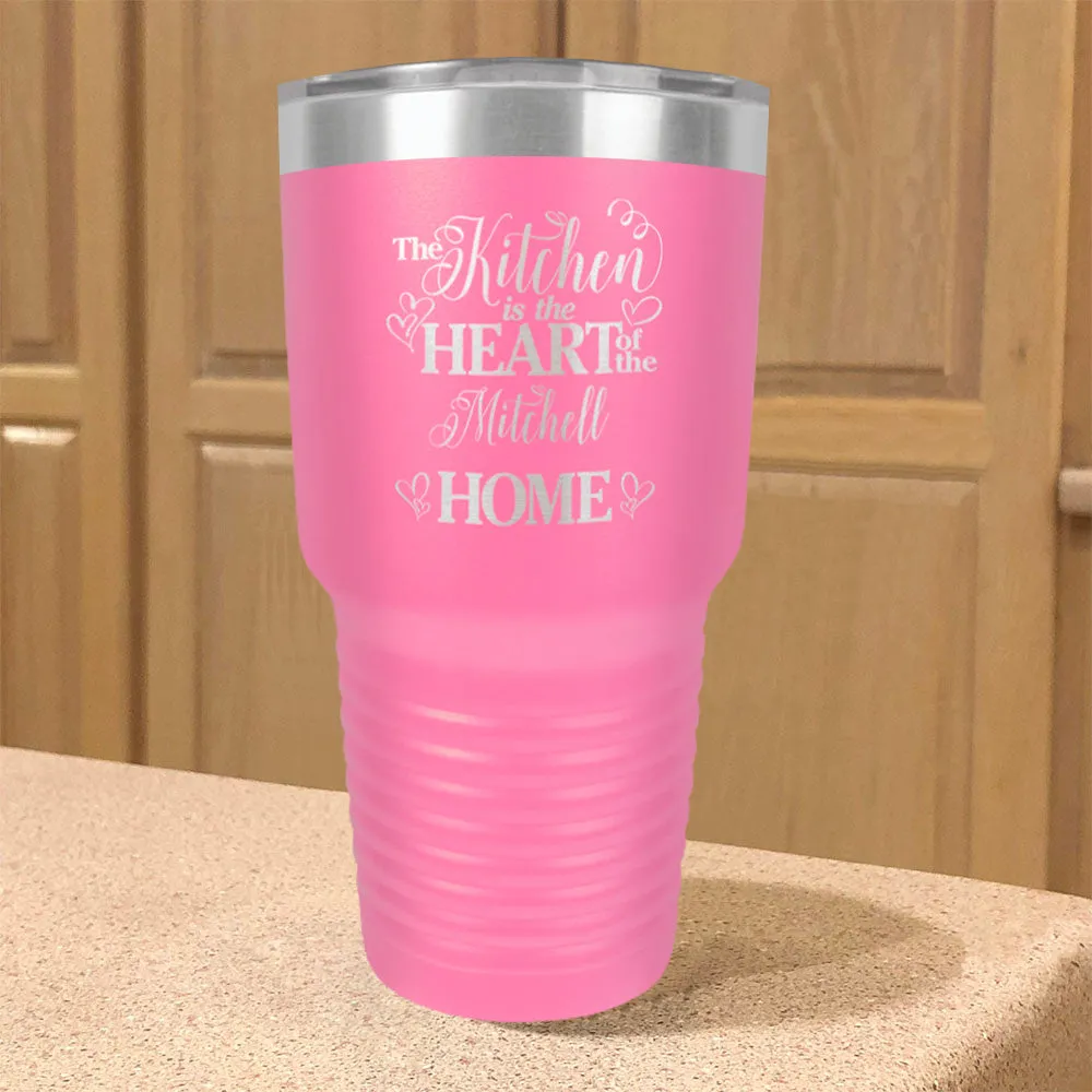 Personalized Stainless Steel Tumbler Kitchen Heart Of Home Couple