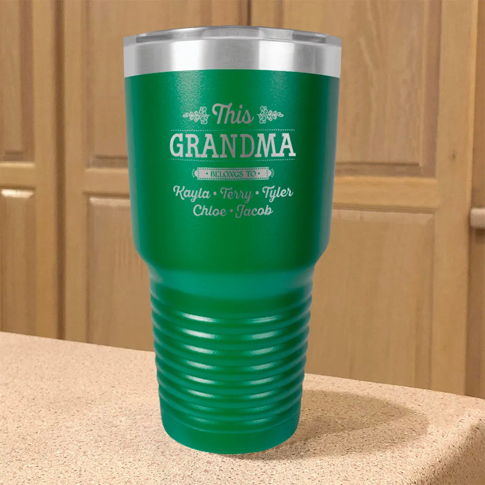 Personalized Stainless Steel Tumbler This Grandma