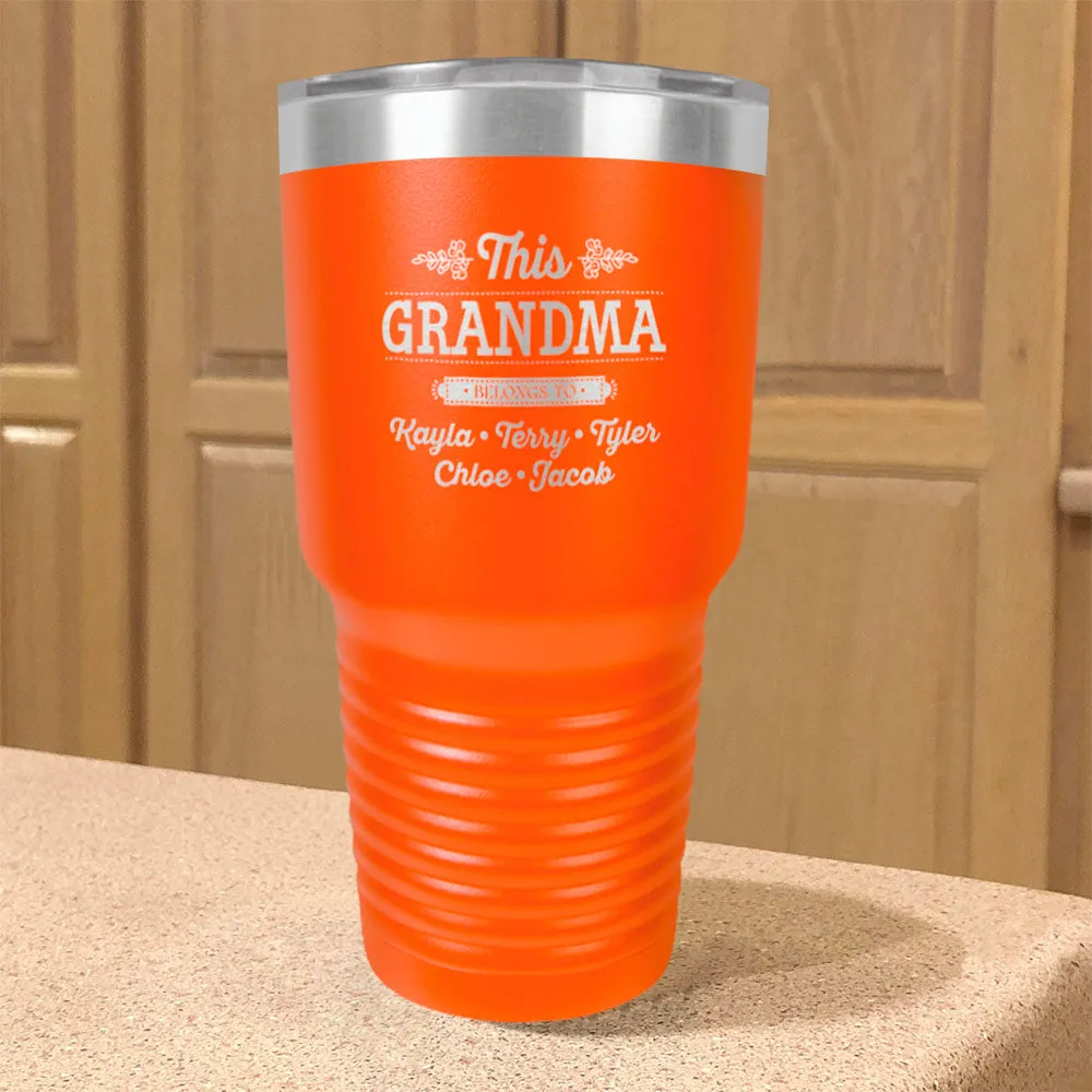 Personalized Stainless Steel Tumbler This Grandma